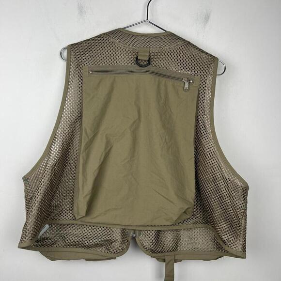 Columbia PFG Performance Fishing Gear Vest Tan Mesh Utility – Size L - Picture 4 of 9